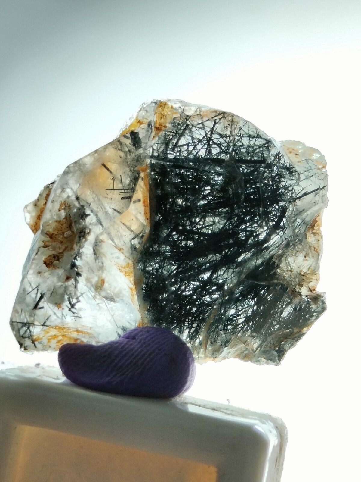 Aegirine/Riebeckite included Quartz crystal from Pak. 14 grams\