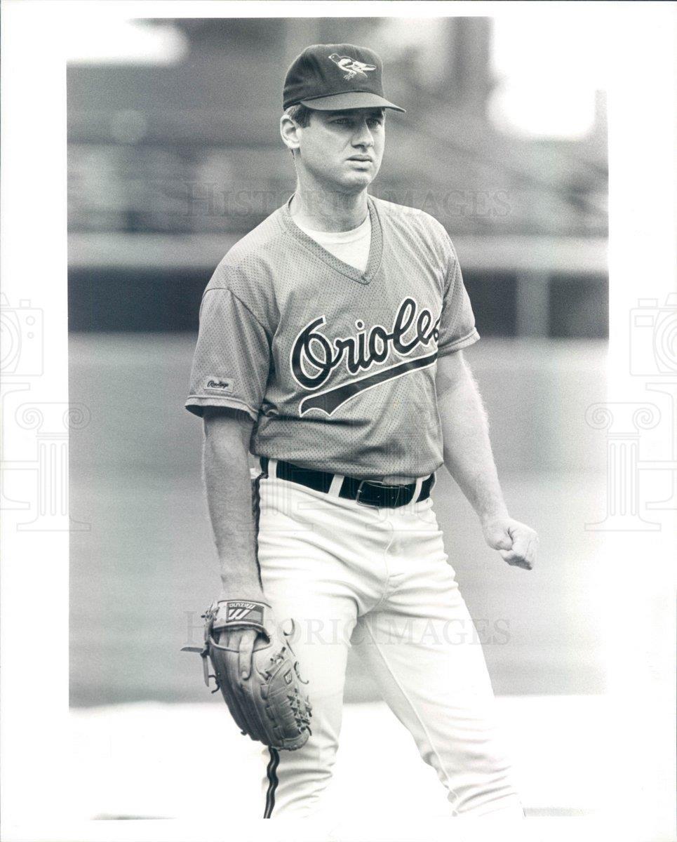 1989 Press Photo MLB Baltimore Orioles Pitcher Mark Thurmond - rkf13359