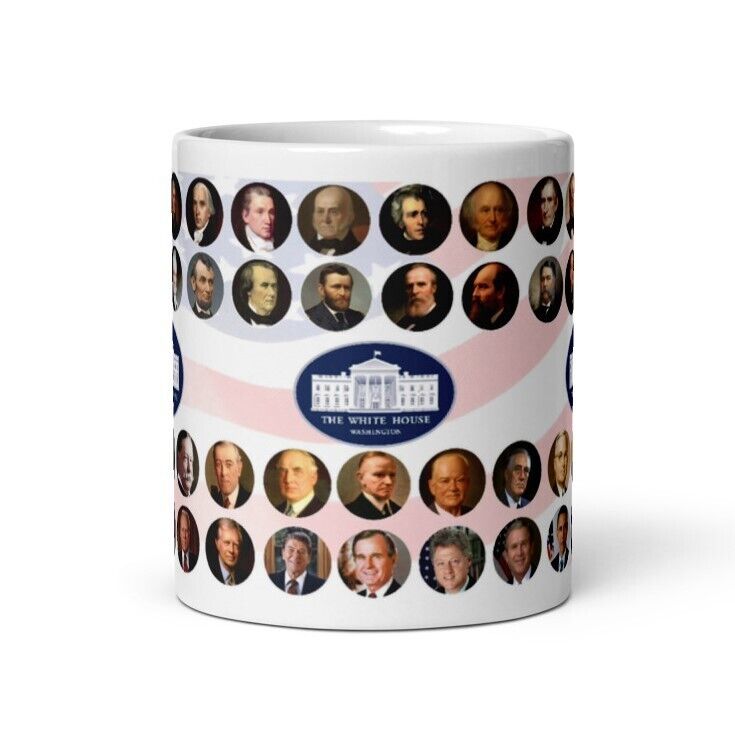 US Presidents Coffee Mug,Patriotic Mug,America Presidents Coffee Mug, 4 July Mug
