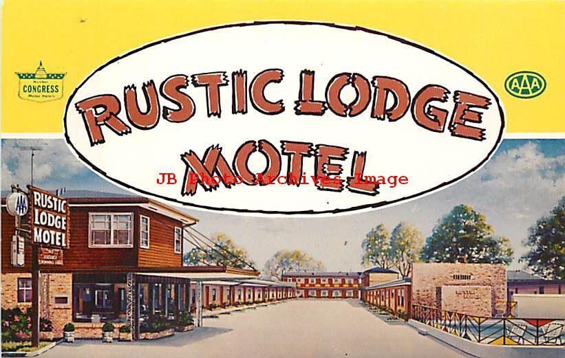 LA, New Orleans, Louisiana, Rustic Lodge Motel, Exterior View, Roberts No SC6851