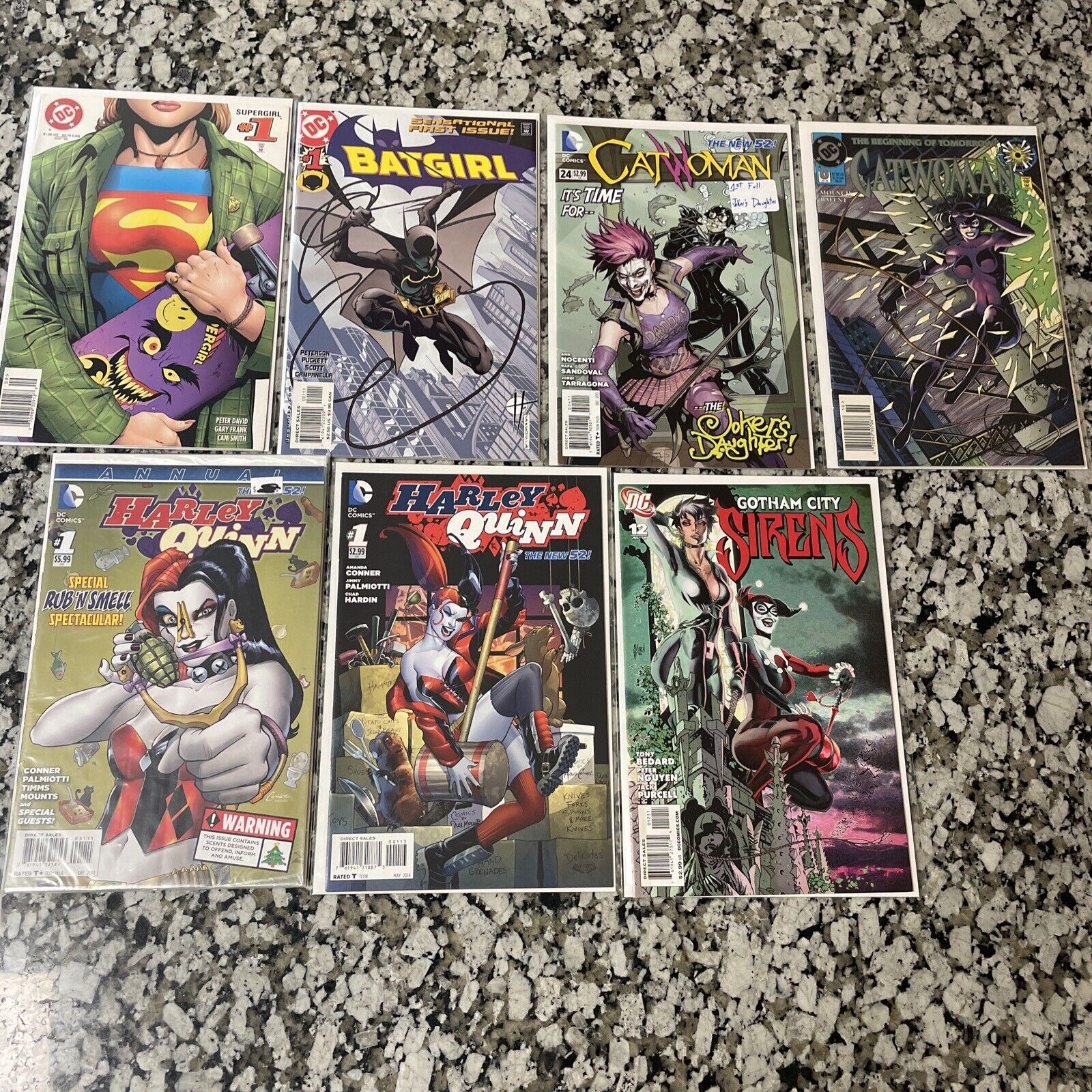 Comic Book Lot Dc Girls Harley Quinn Catwoman Batgirl Supergirl 1,0,12,24 Conner