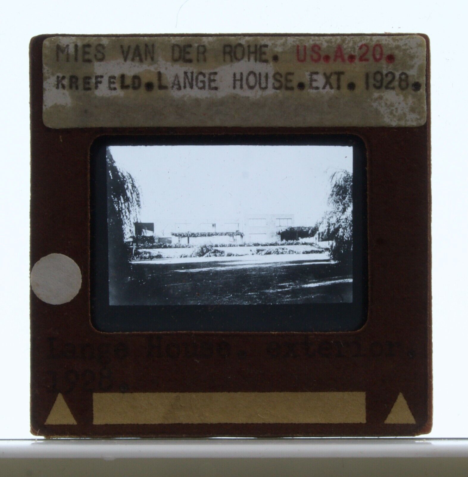 Mies Van Der Rohe 35mm Esco Slide Photograph Lange House 1928 