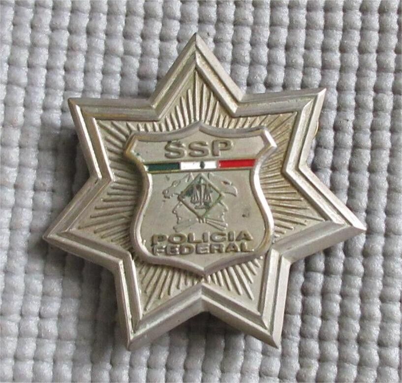 MEXICO Federal Police 7 point star, defunct force