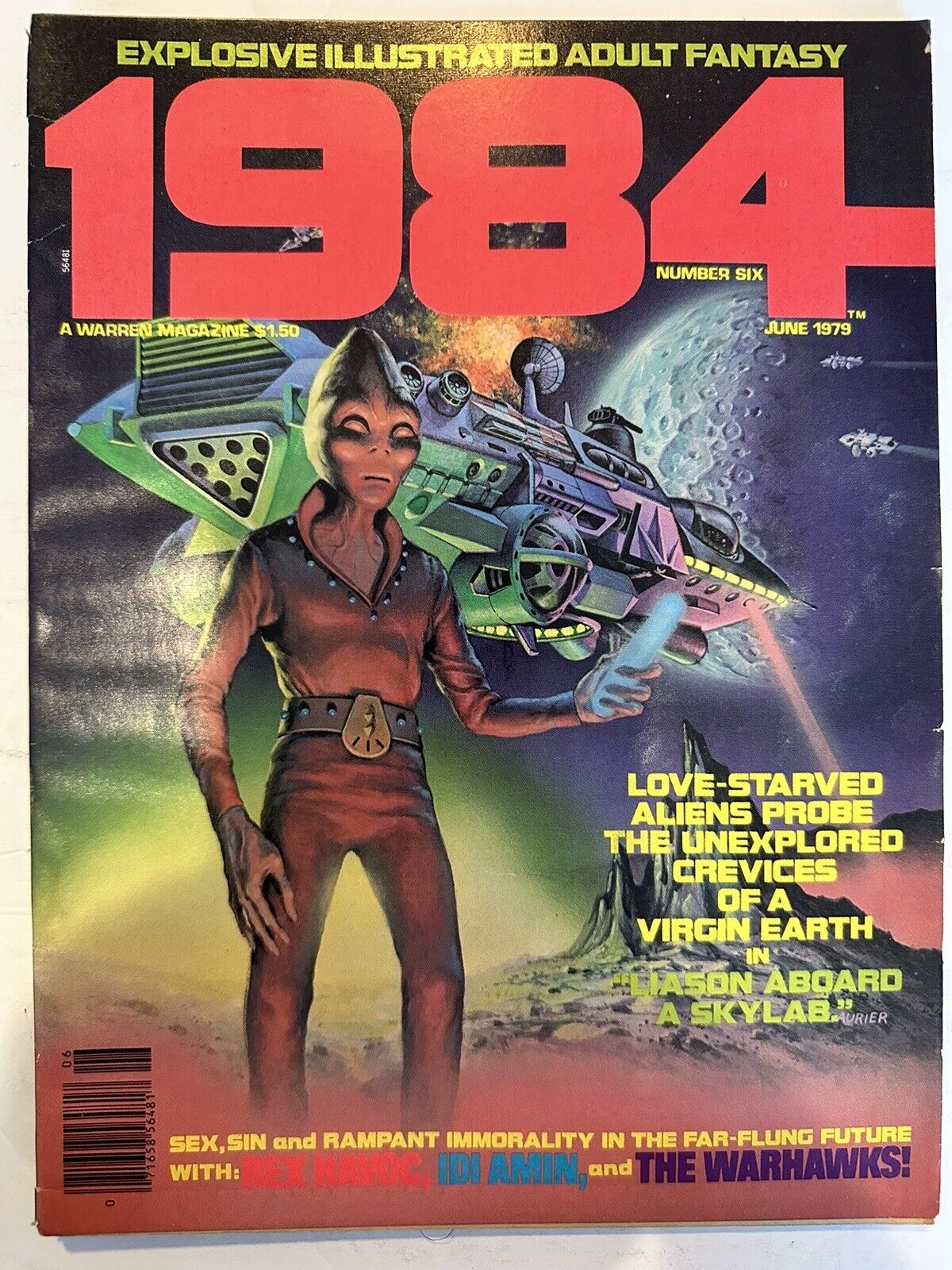 1984 Magazine #6 September 1978 Warren Publishing, Bagged & Boarded