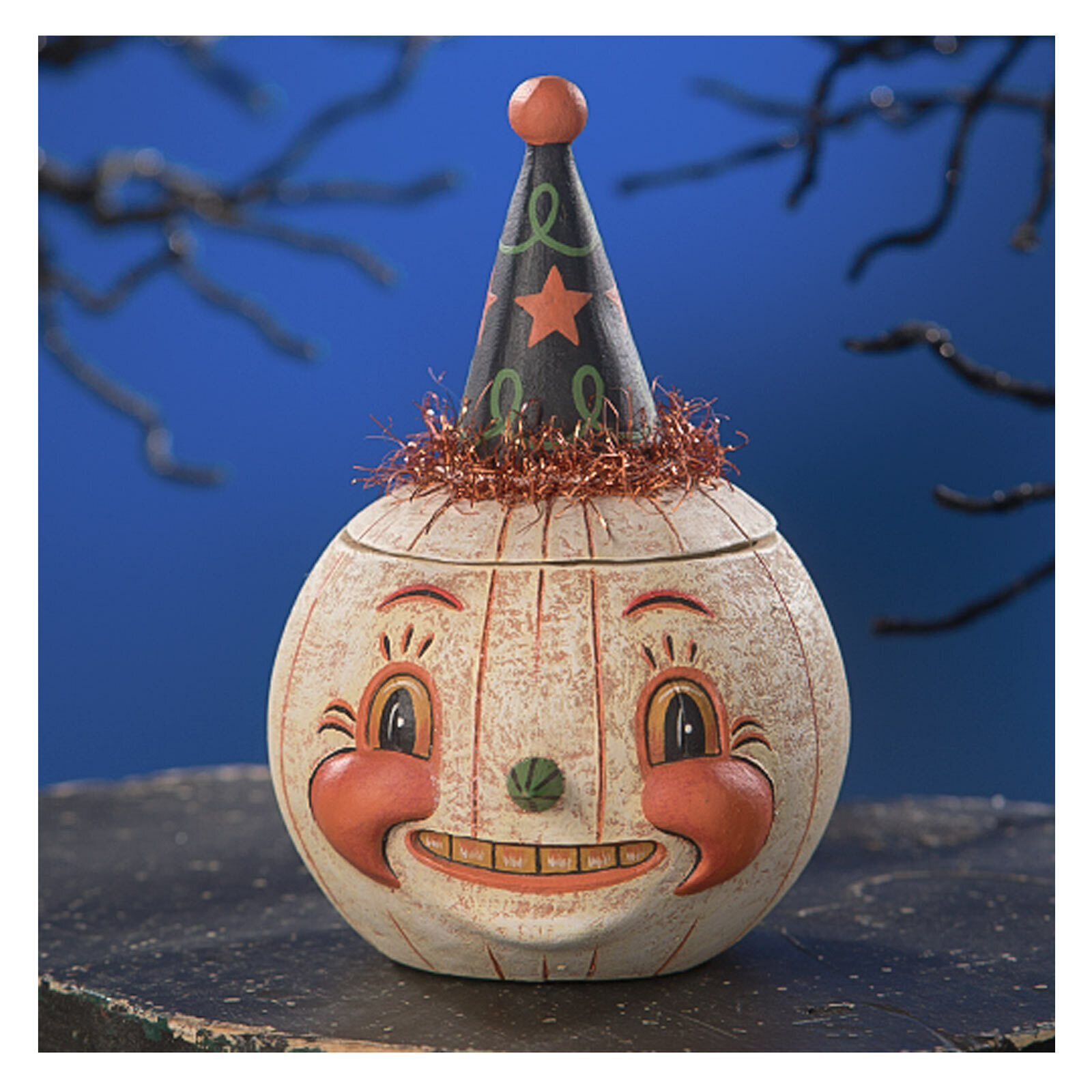 Johanna Parker Bethany Lowe Jackie White-O-Ween JOL Halloween Figure Jar Decor