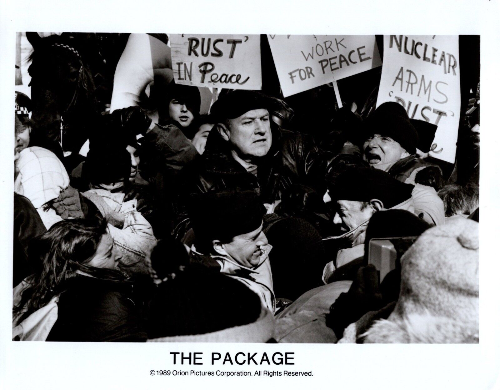Gene Hackman in The Package (1989) ❤ Original Movie Scene Photo K 468