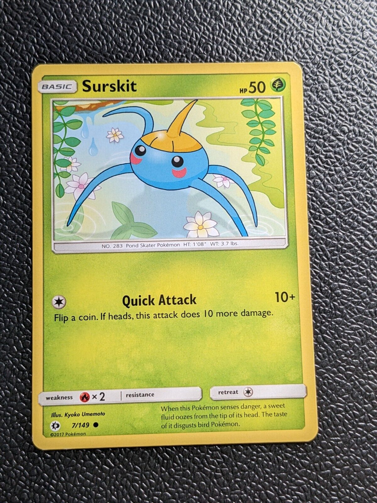 Surskit 7/149 - Pokemon TCG - Sun & Moon Base - Common
