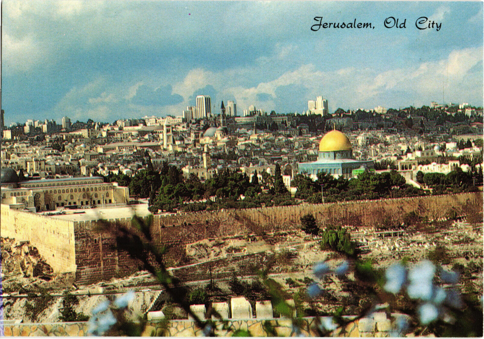 Jerusalem Seen from Mt. Of Olives Unposted Star Cards