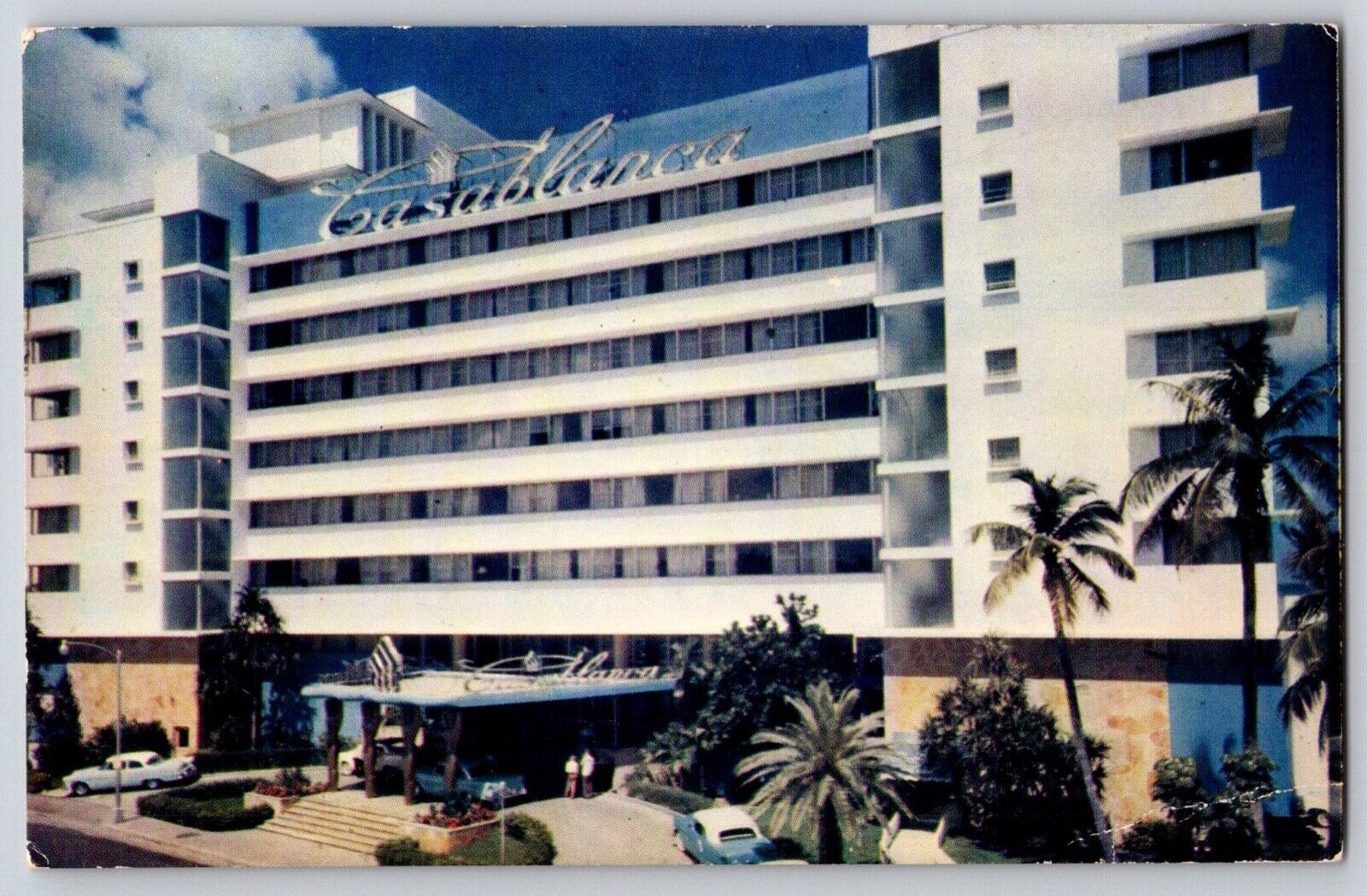 Postcard Miami Beach Florida Casablanca Building