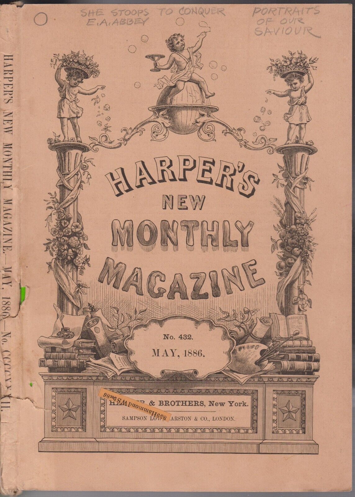 HARPER'S NEW MONTHLY MAGAZINE #432~MAY 1886~PORTRAITS OF OUR SAVIOUR~GOOD PLUS