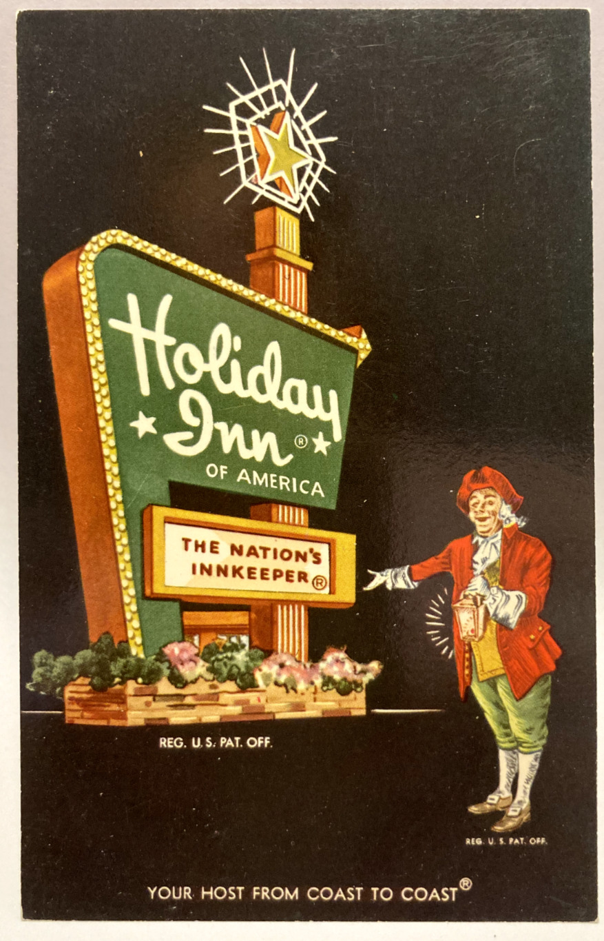1965 Holiday Inn, Leominster, Massachusetts MA Vintage Hotel Postcard