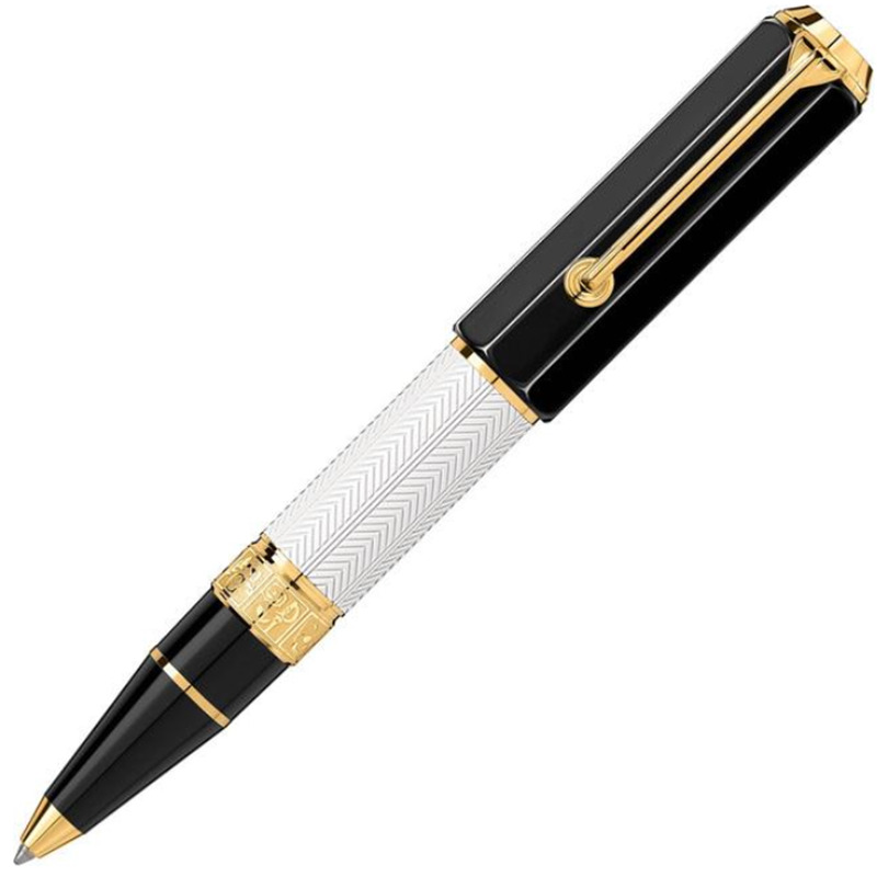 Deluxe Shakespere Series White+Gold Color 0.7mm Ballpoint Pen