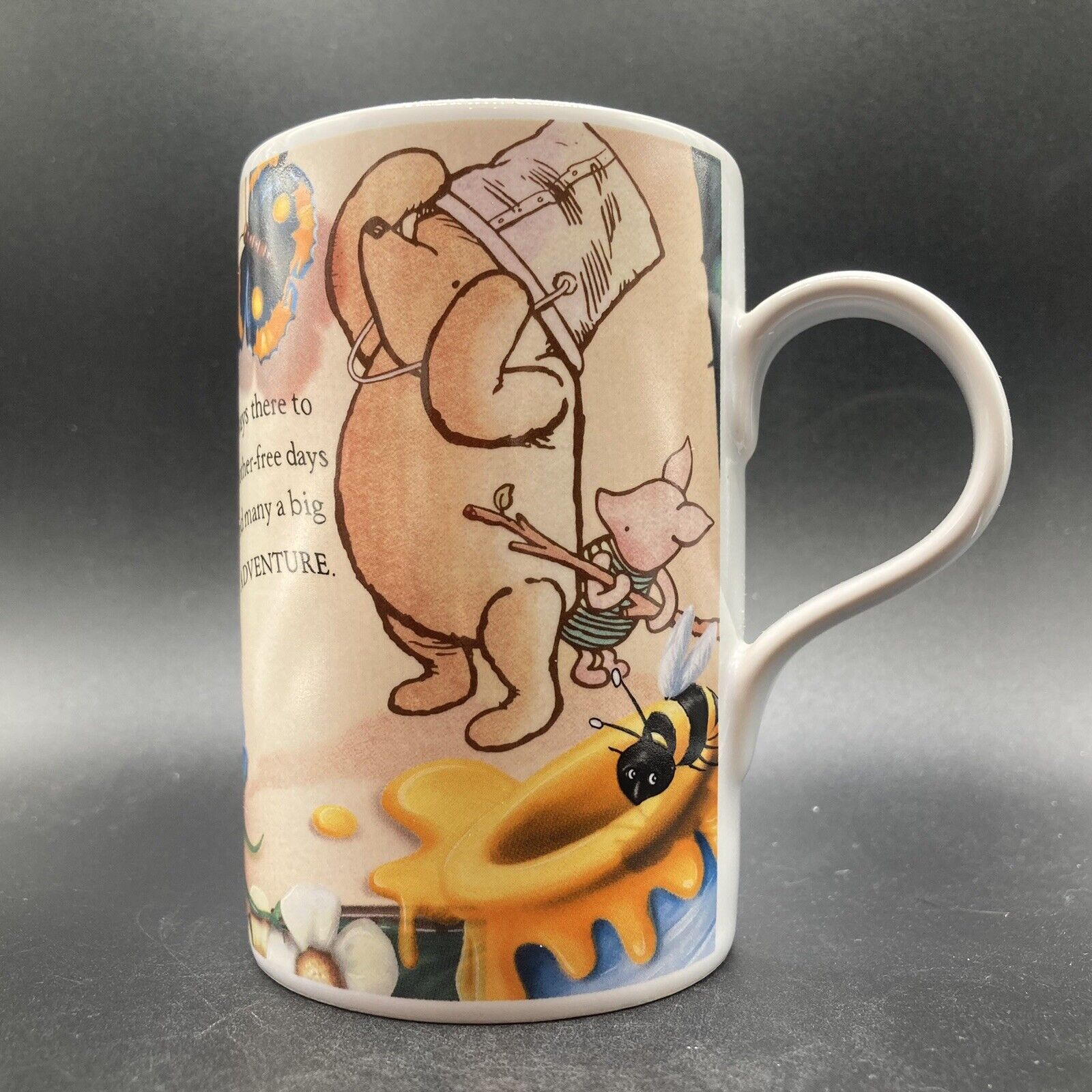 Vintage 2002 Walt Disney Classics Winnie The Pooh & Piglet Ceramic Mug