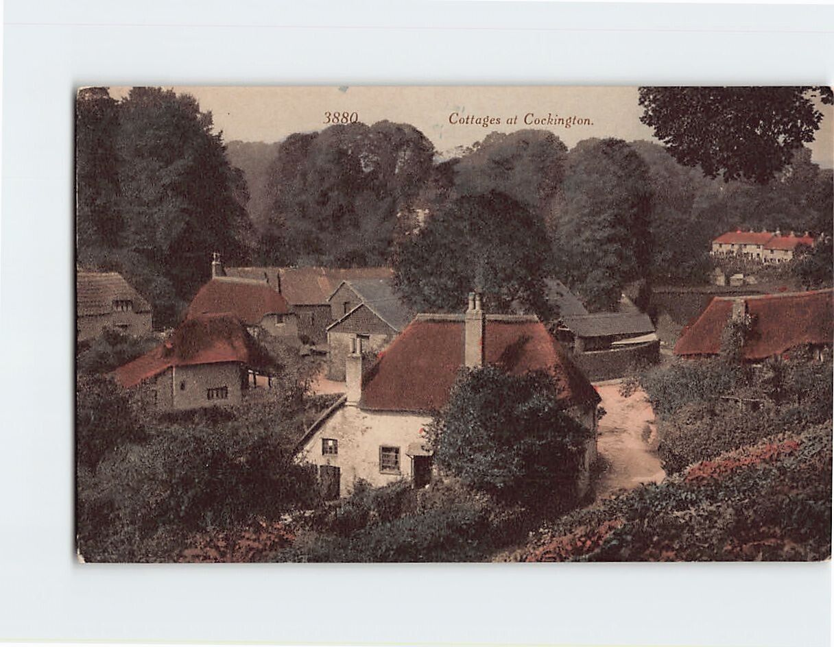 Postcard Cottages at Cockington, England