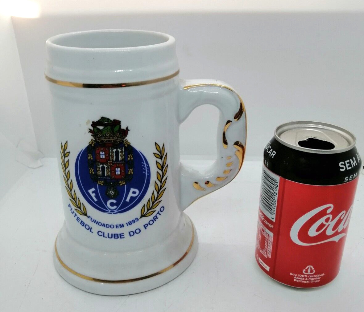 VTG FC Porto Huge 800ml - 27.05oz glass Beer Mug 6.77\