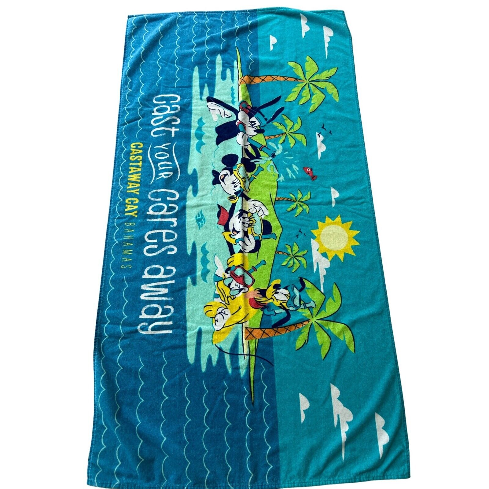 Disney Cruise Line Castaway Cay Bahamas Beach Towel 60\