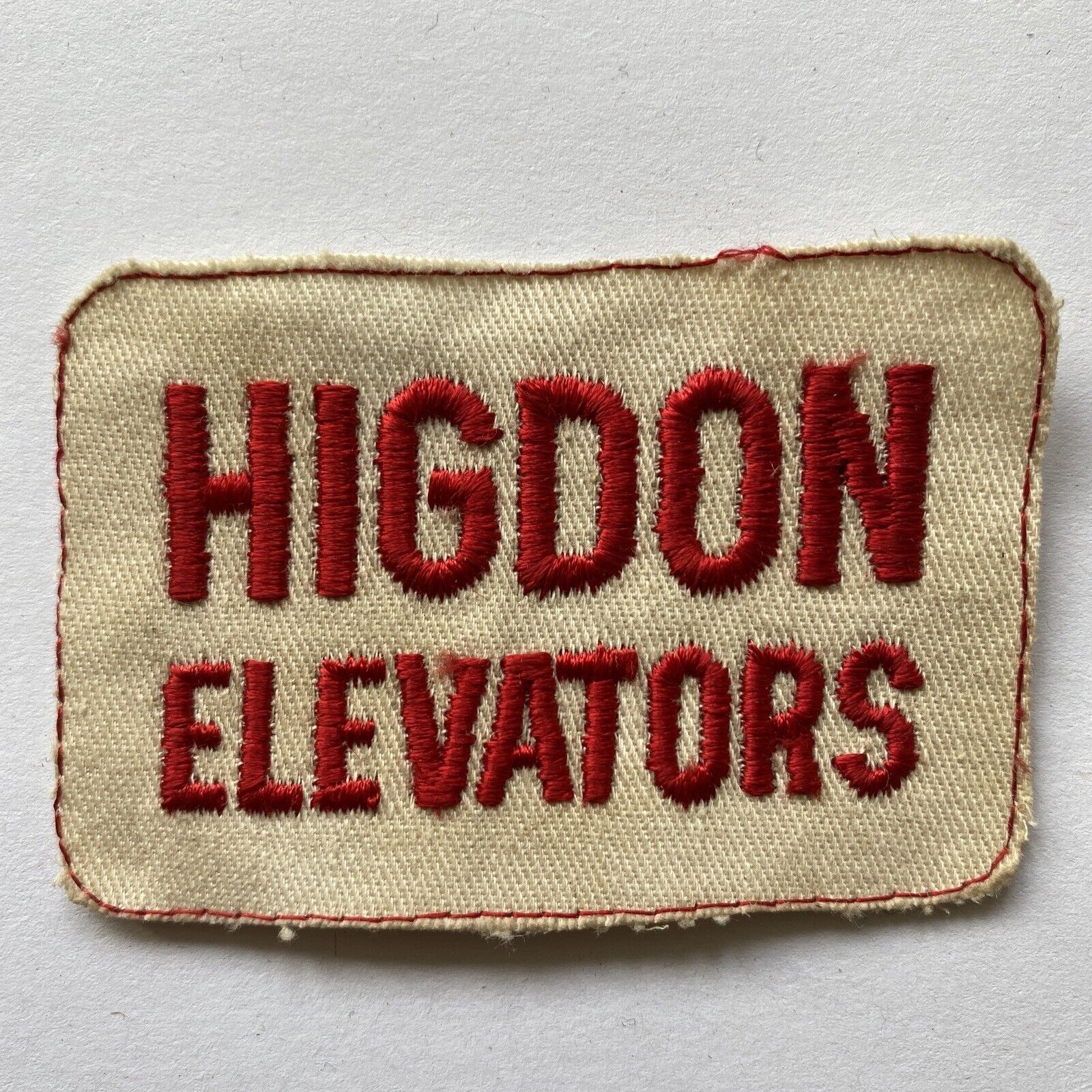 Vintage Higdon  Elevators Employee Pocket Patch