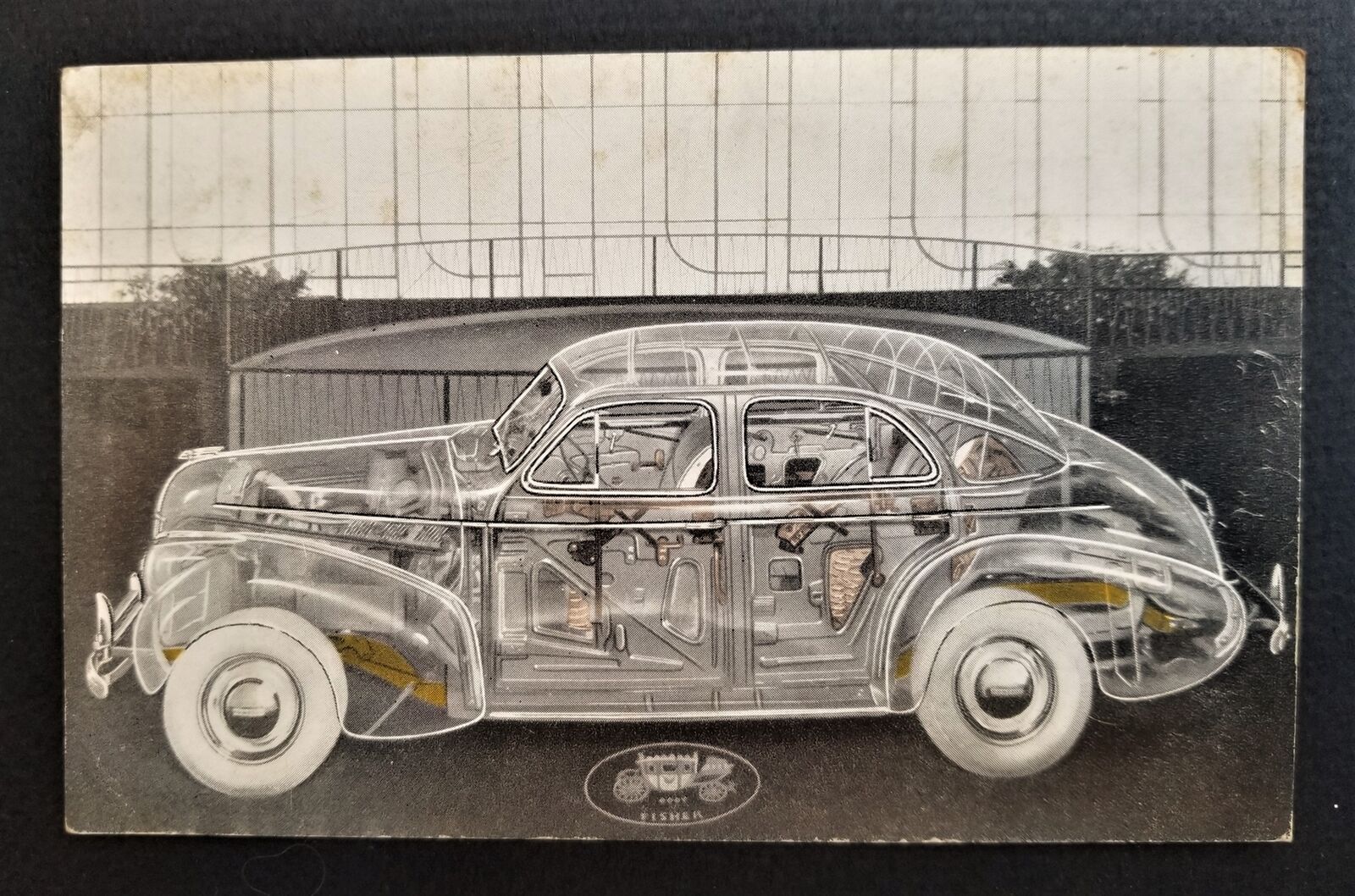 1940 antique TRANSPARENT CAR FISHER AUTOMOBILE PC seen at the Worlds Fair NY