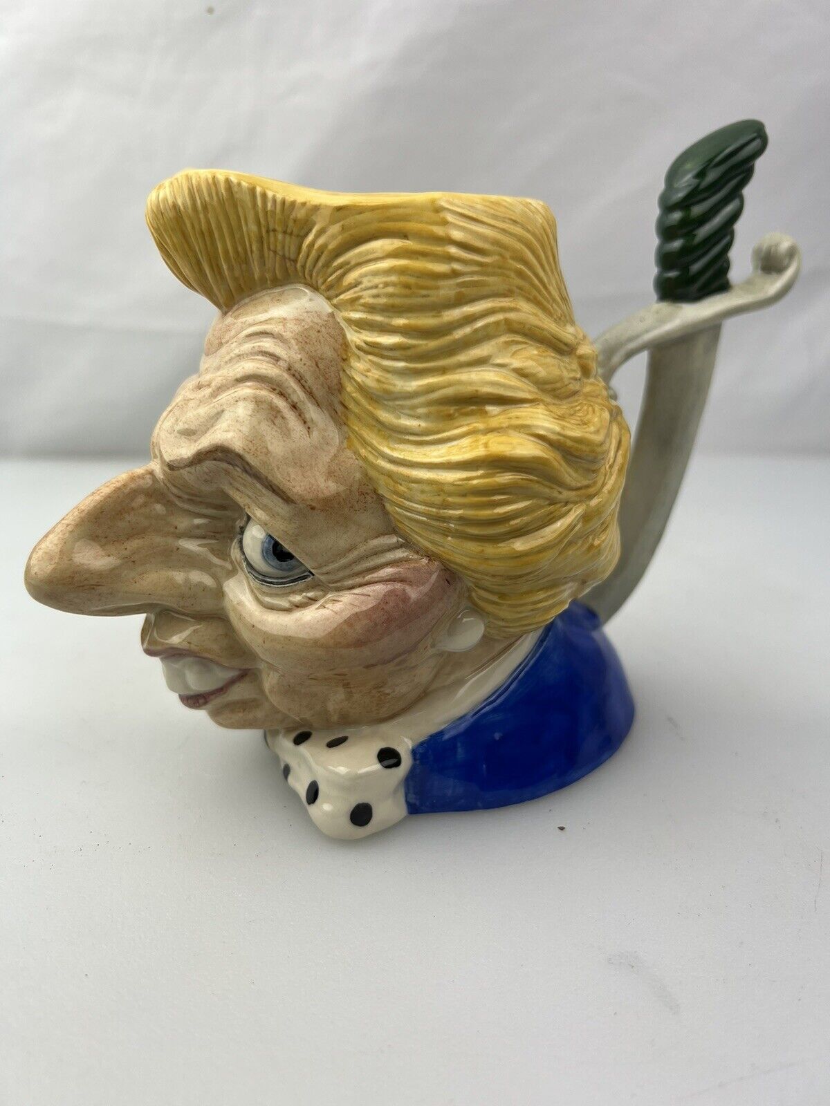 Dagger In Maggie Thatcher  Back Spitting Image Mug Limited Edition, Very Rare.