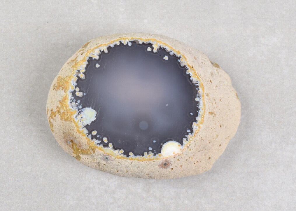 Agate Nodule Polished on One Side from Brazil 8.3 cm # 19672