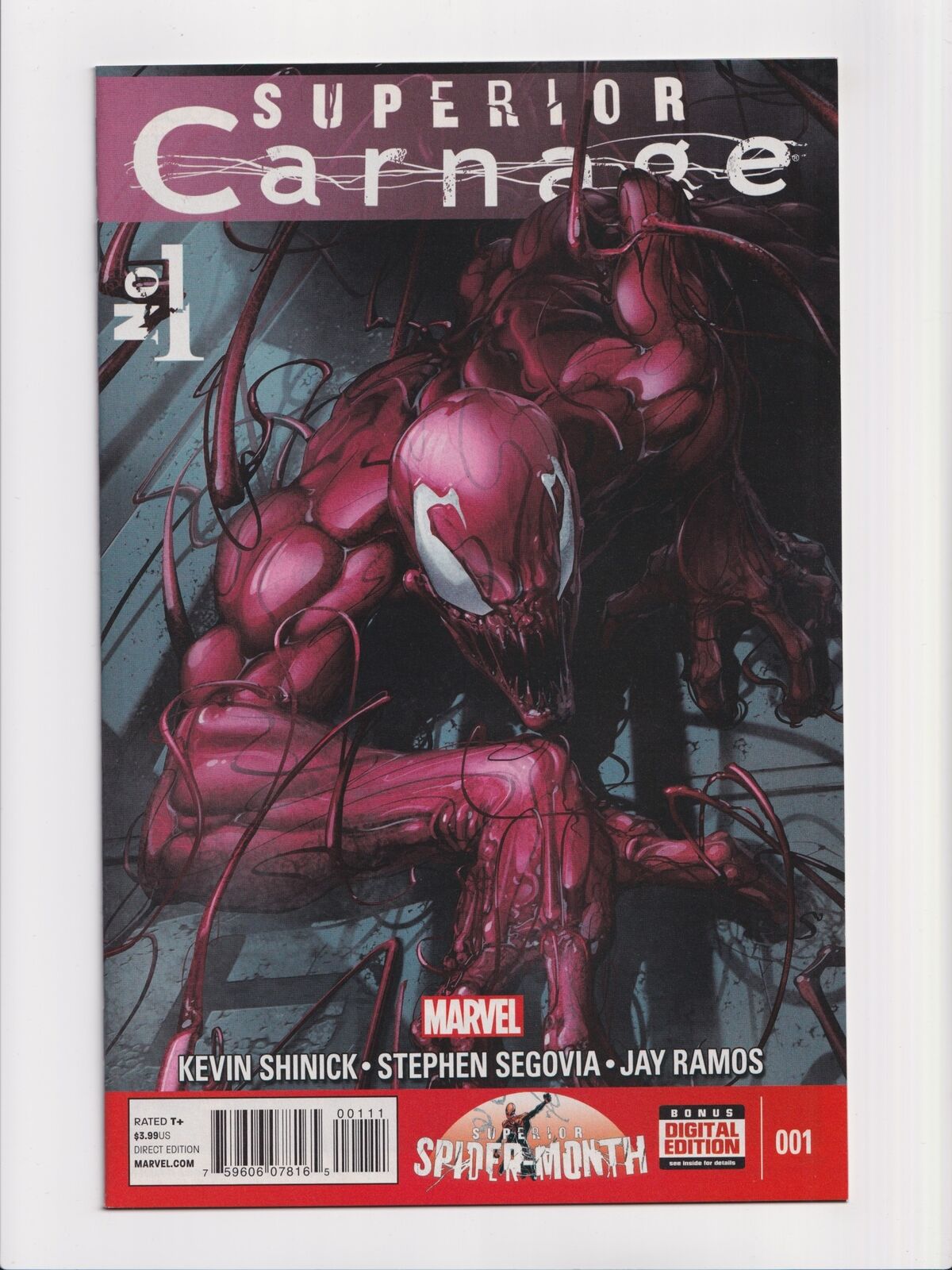Superior Carnage #1 Marvel 2013 High Grade Comic Book NM+