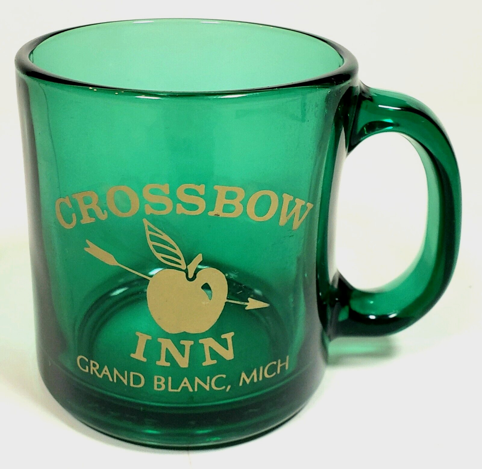 Crossbow Inn Grand Blanc Michigan Souvenir Glass Coffee Mug Pre-Owned MI Mich