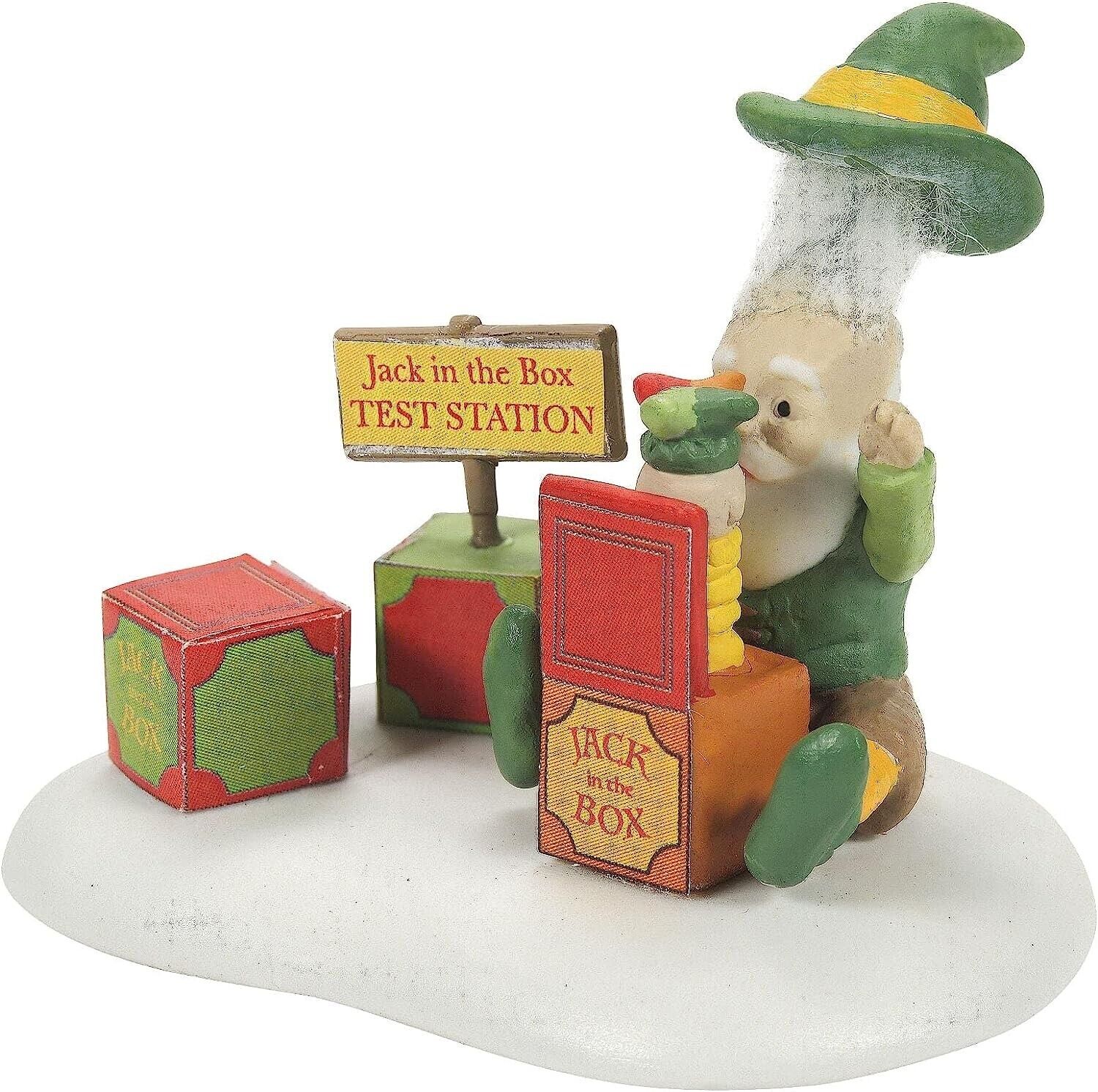 This One Passes QC Department 56 North Pole Village 6011412 Christmas jack box Z