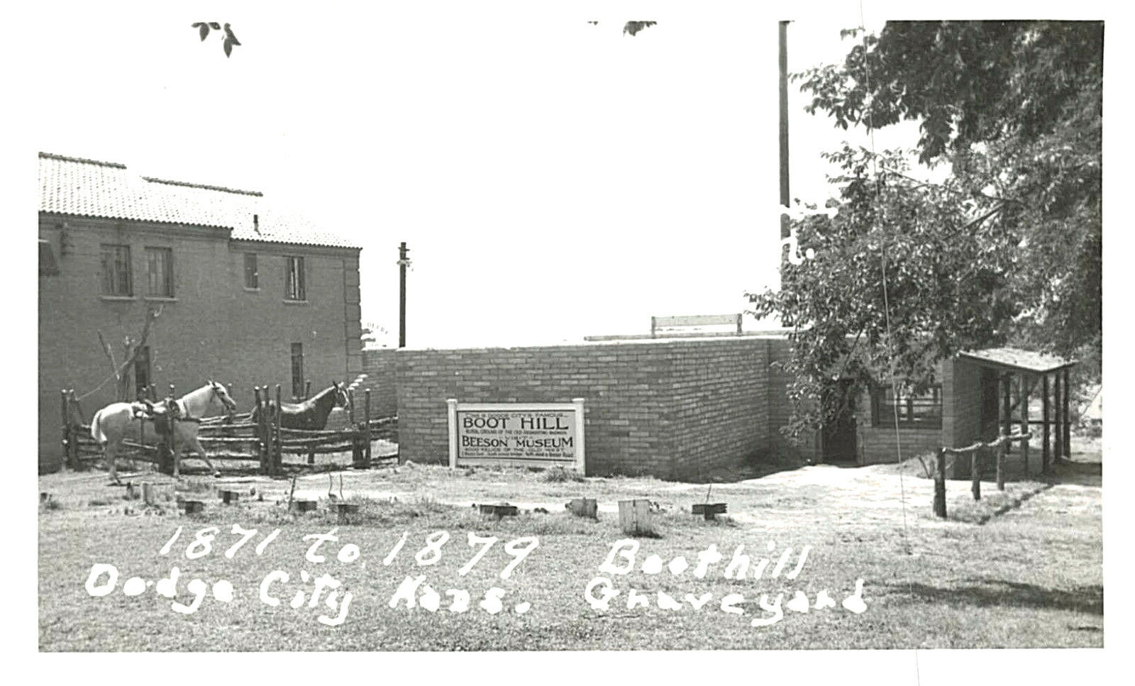 RPPC-1871-1879 Boot Hill Graveyard, Dodge City, KN