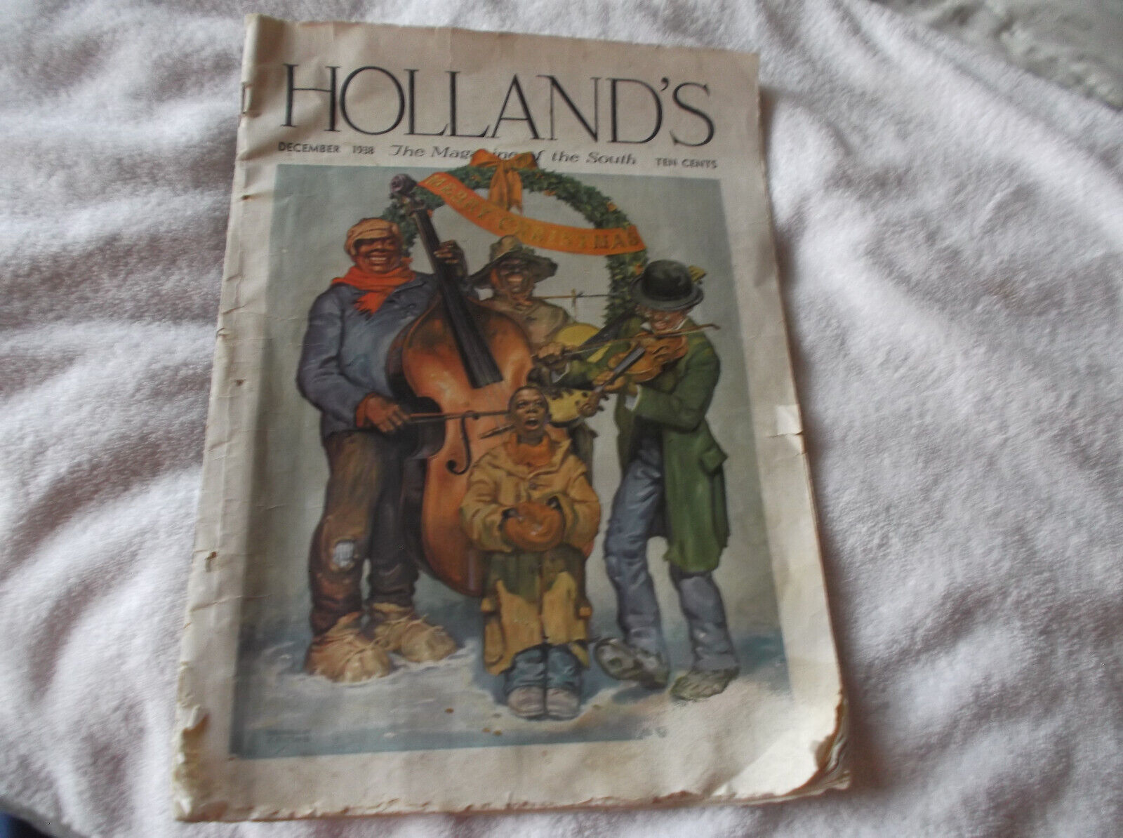 HOLLAND'S  MAGAZINE-CHRISTMAS ISSUE-DECEMBER 1938-BLACK QUARTET COVER