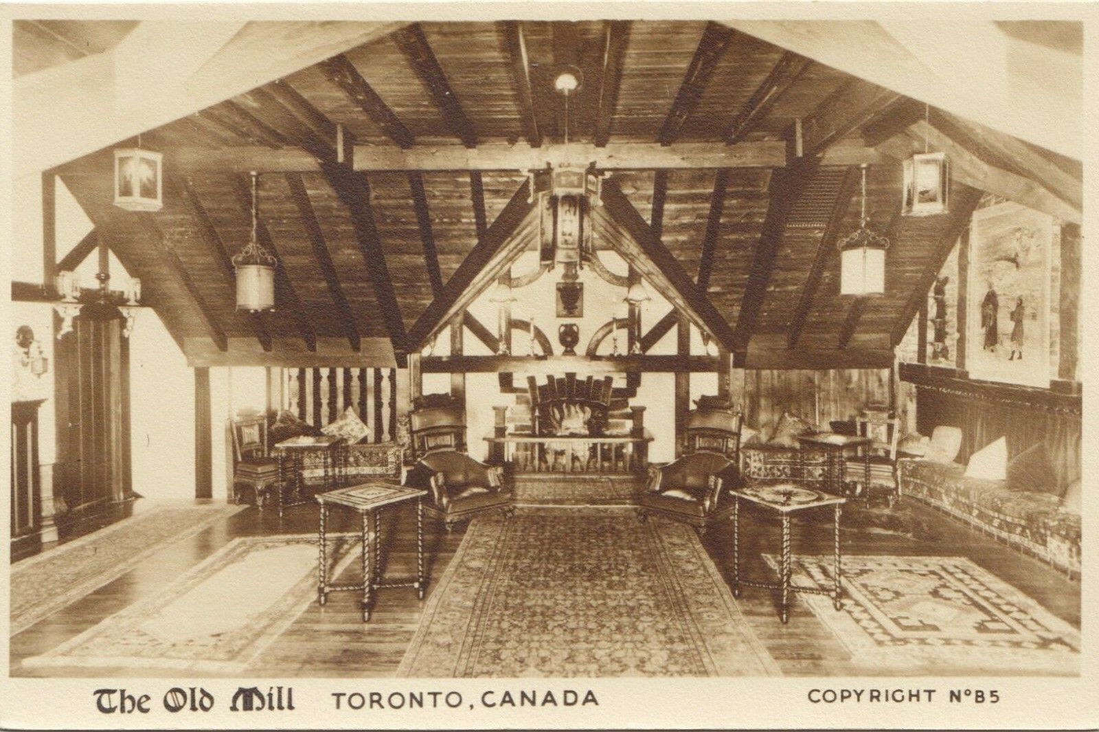 Garret Room The Old Mill TORONTO Ontario Canada 1928-40 Arthur Lane Studios RPPC