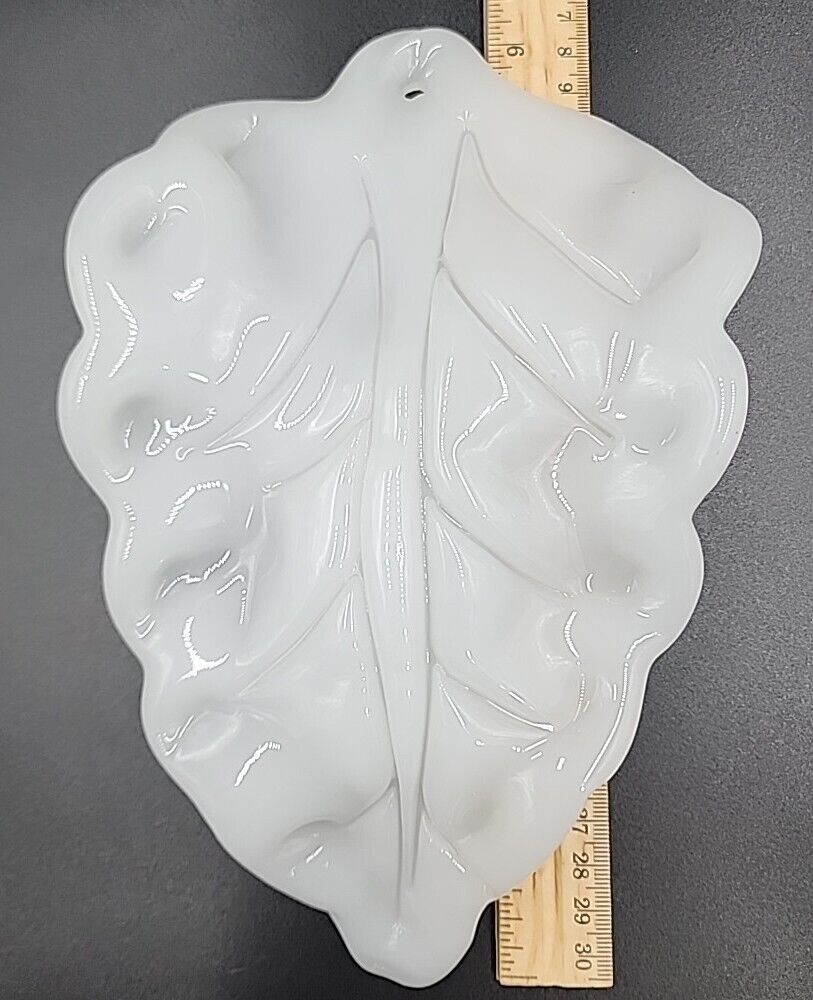 White Murano Glass Chandelier Parts Leaves Leaf Replacement Approx. 9\