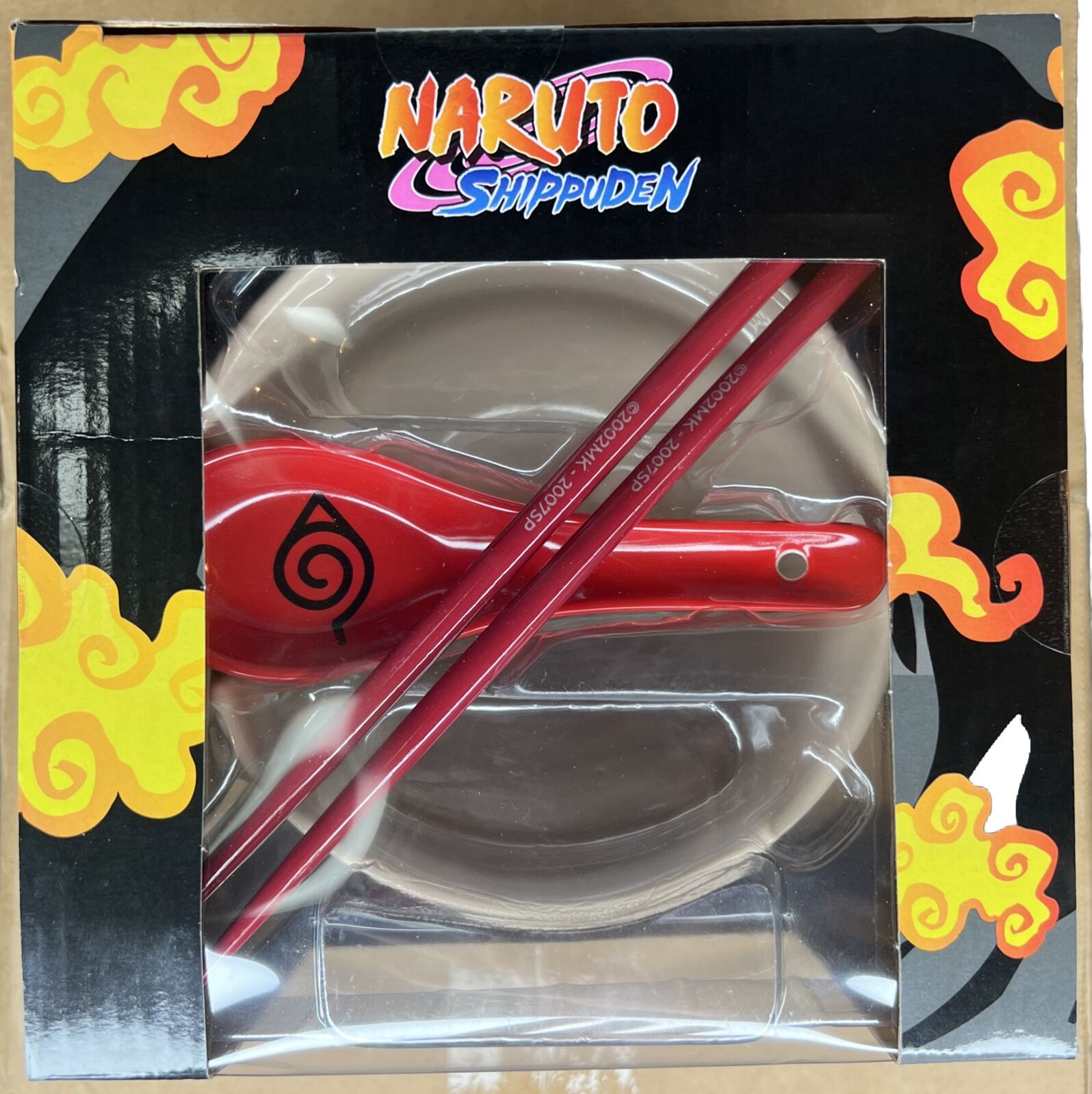 Naruto Shippuden Ramen Bowl With Spoon And Chopsticks New in Box Anime