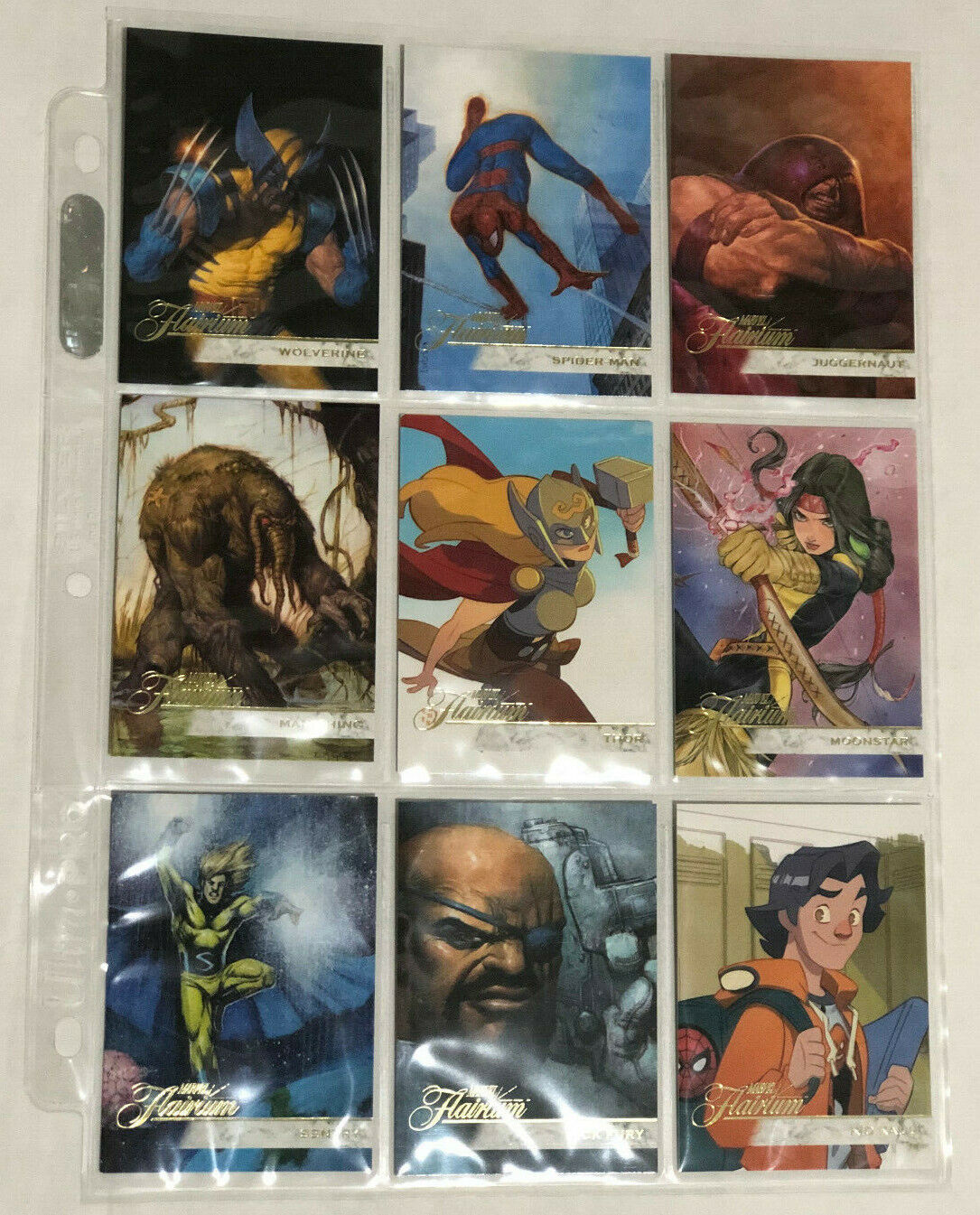 2019 Flair Marvel Trading Cards Flairum Set - Complete your set 1-128