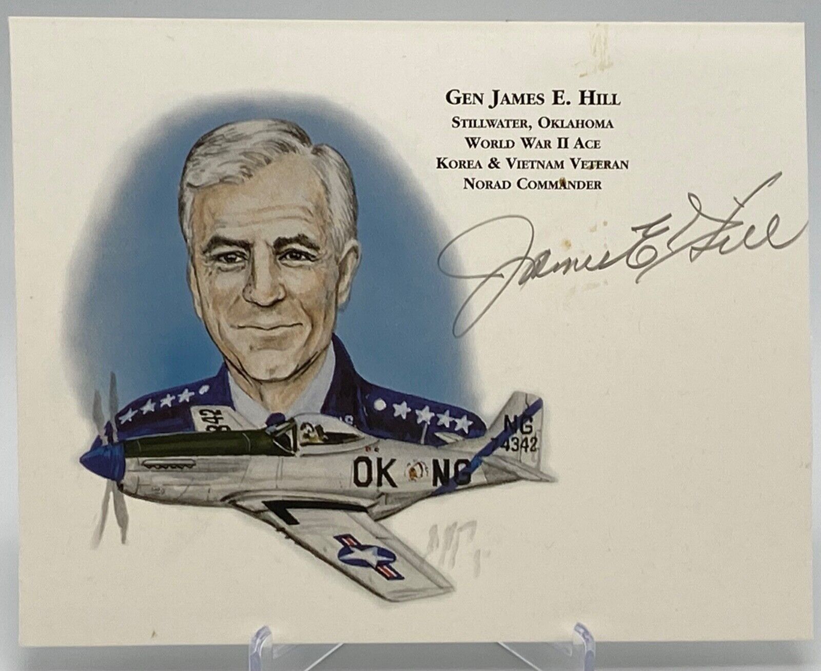 General James Hill Aviation Great signature