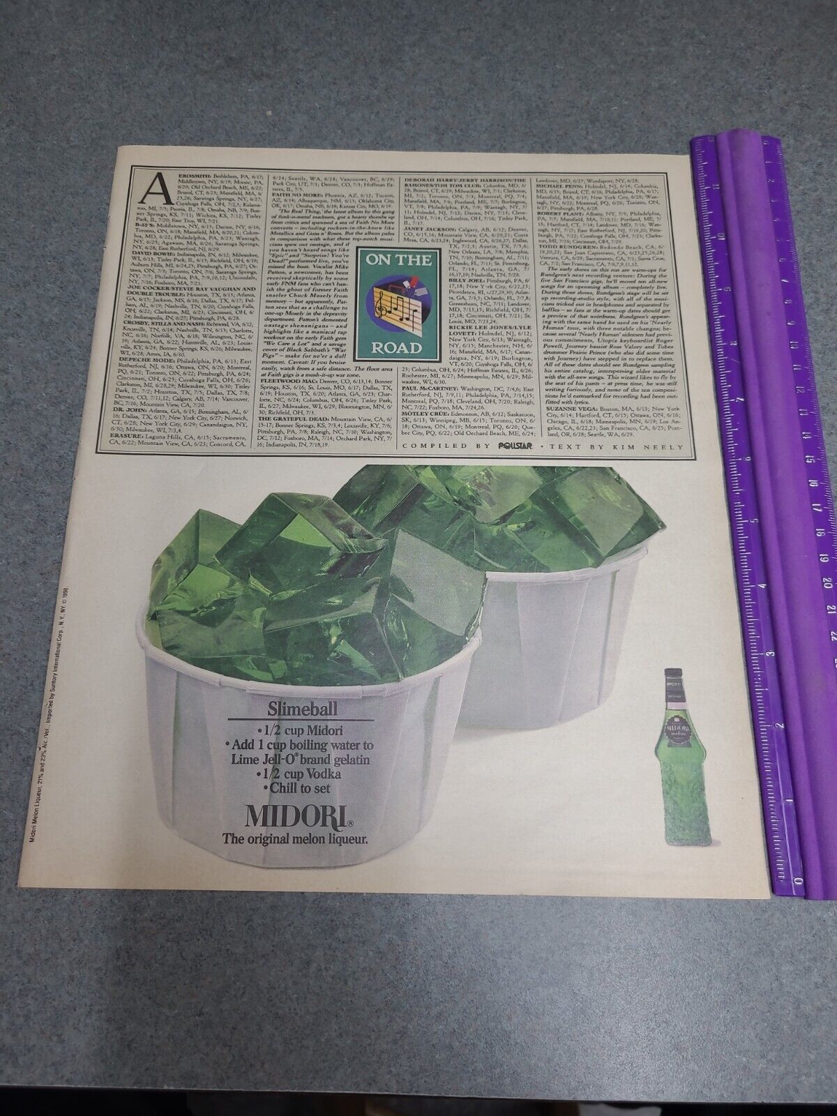 Midori Melon Liqueur Print Ad 1990