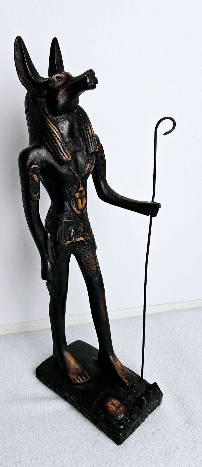 Rare Ancient Egyptian Anubis God Statue Symbol of Mummification, Protection 15\