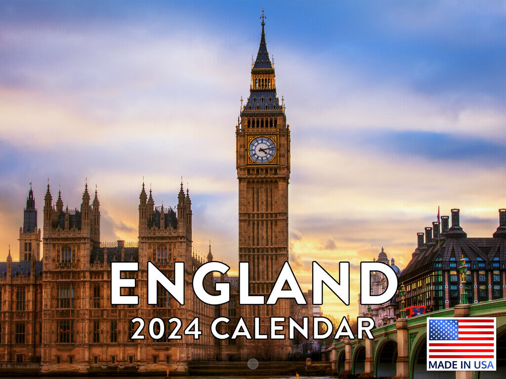 England 2024 Wall Calendar