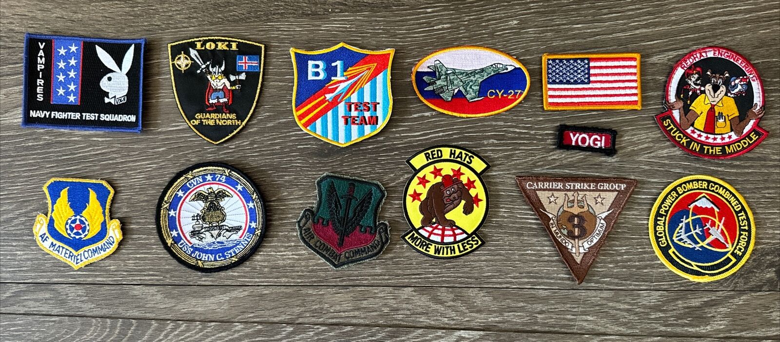 Air Force Patch Lot Air Combat Carrier Strike Group B1 Global Bomber CY-27 2024