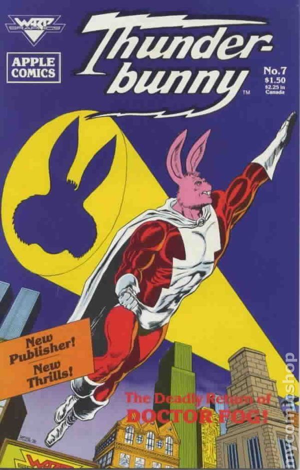 Thunder Bunny Comic #7 FN 1986 Stock Image