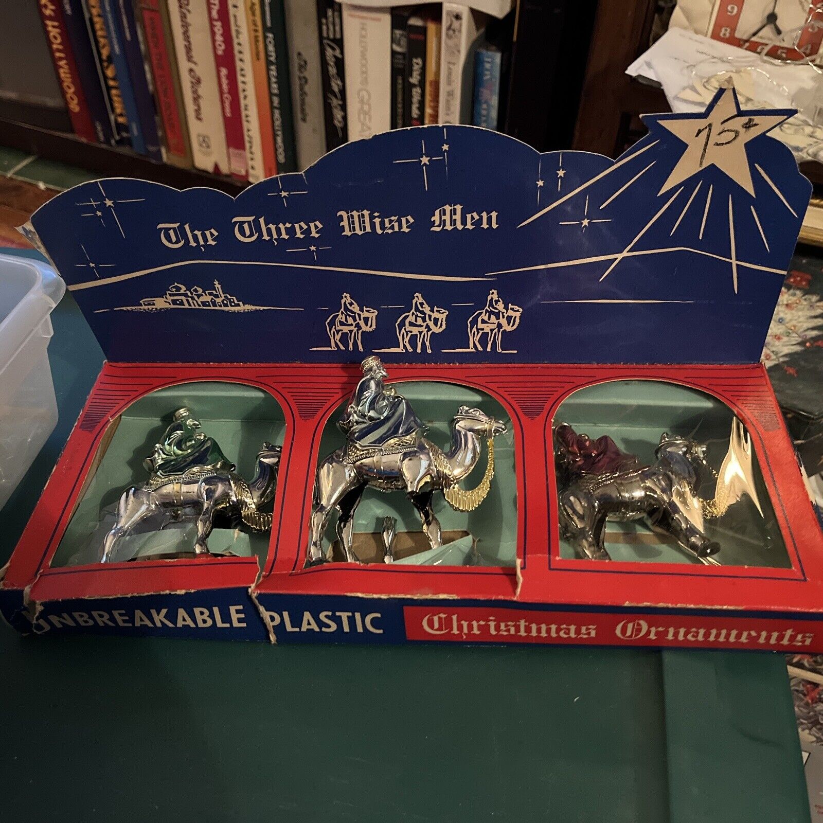 Vintage Christmas Wise Men 3 Kings Original Box Bradford 1960 Nativity