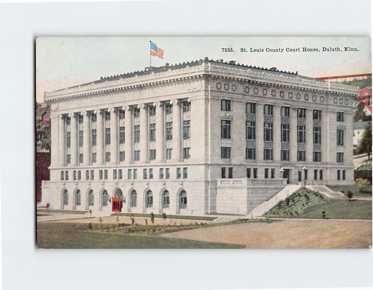 Postcard St. Louis County Court House Duluth Minnesota USA
