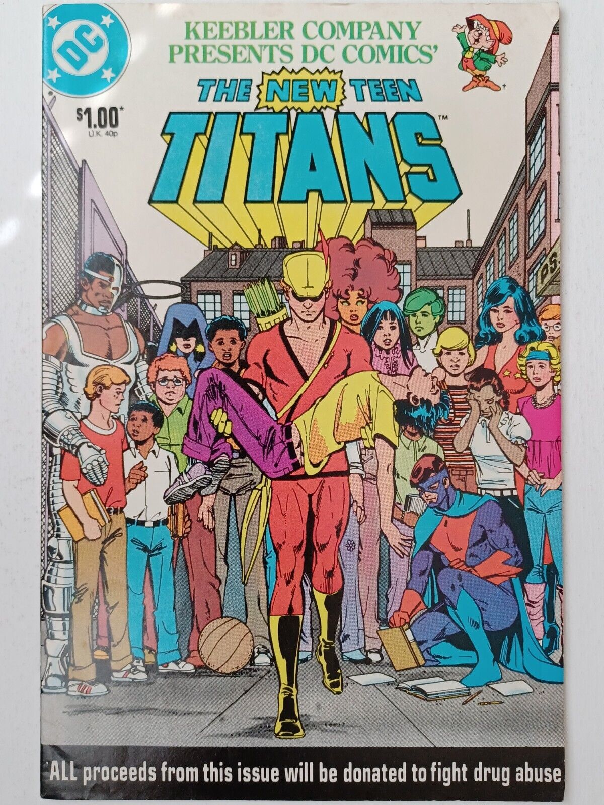 Keebler Presents New Teen Titans #1 Comic - Drug Abuse Issue - Speedy - Pic