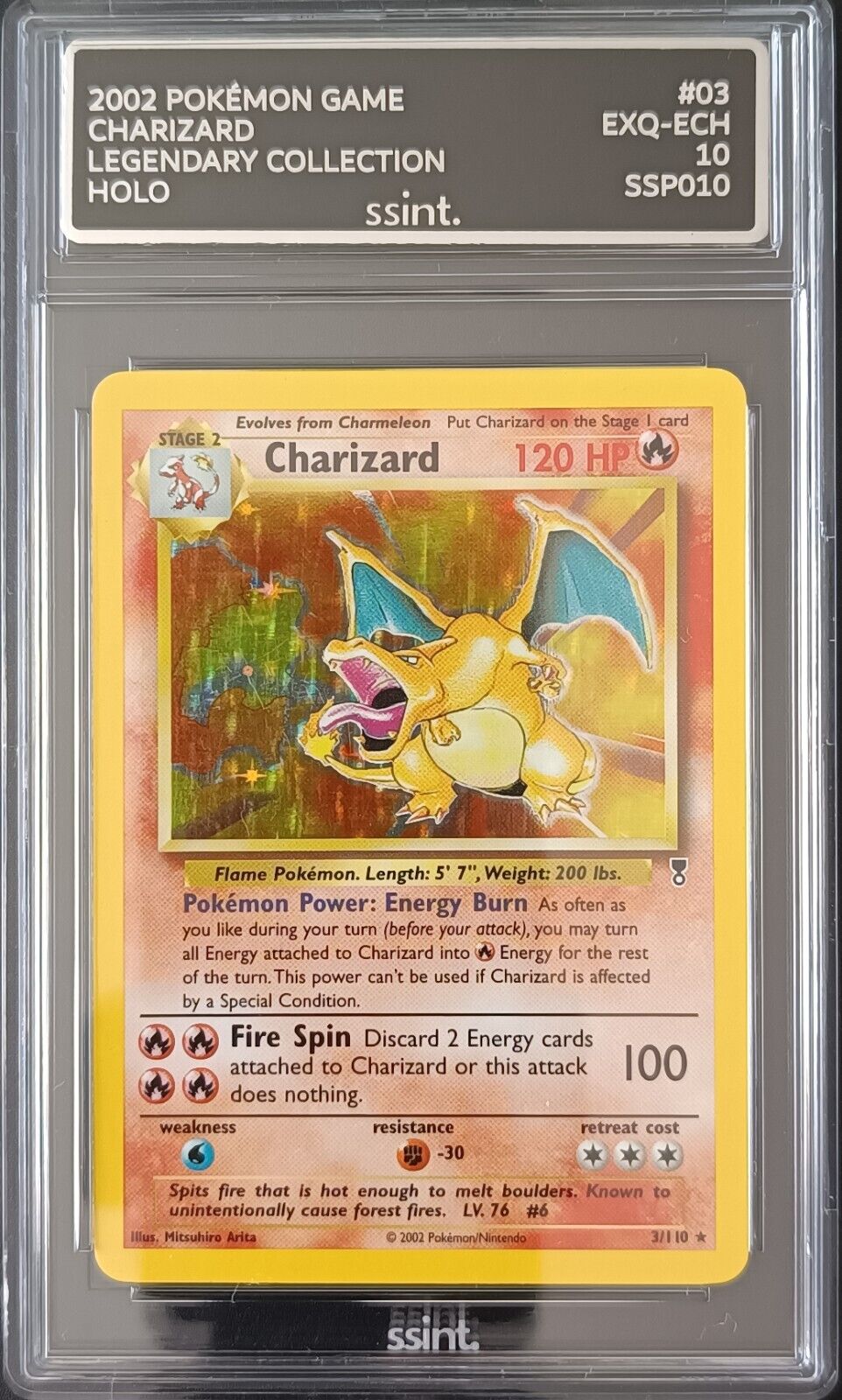 Charizard Legendary Collection Graded 10 3/110