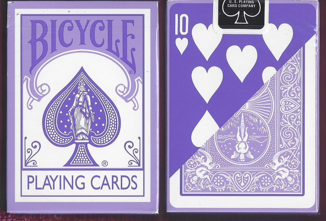 1 DECK Bicycle Fashion purple reverse-face playing cards  