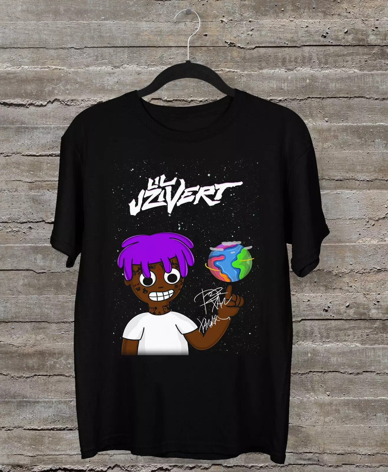Lil Uzi Vert Hip Hop Cotton Short Sleeve Black S-2345Xl Unisex  T-shirt S-5XL