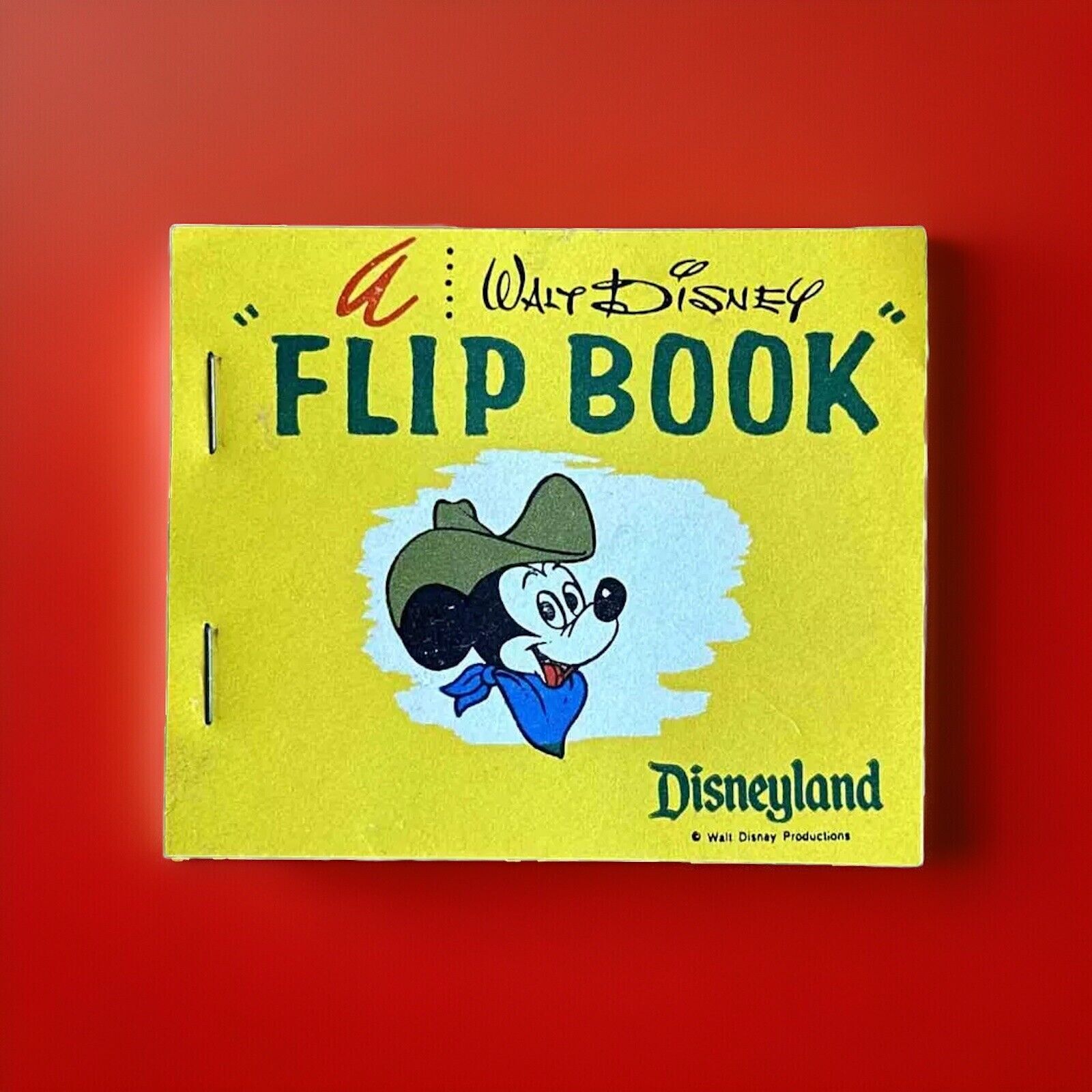 1960\'s Walt Disney Mickey Mouse Flip Book From Disneyland ~ MINT