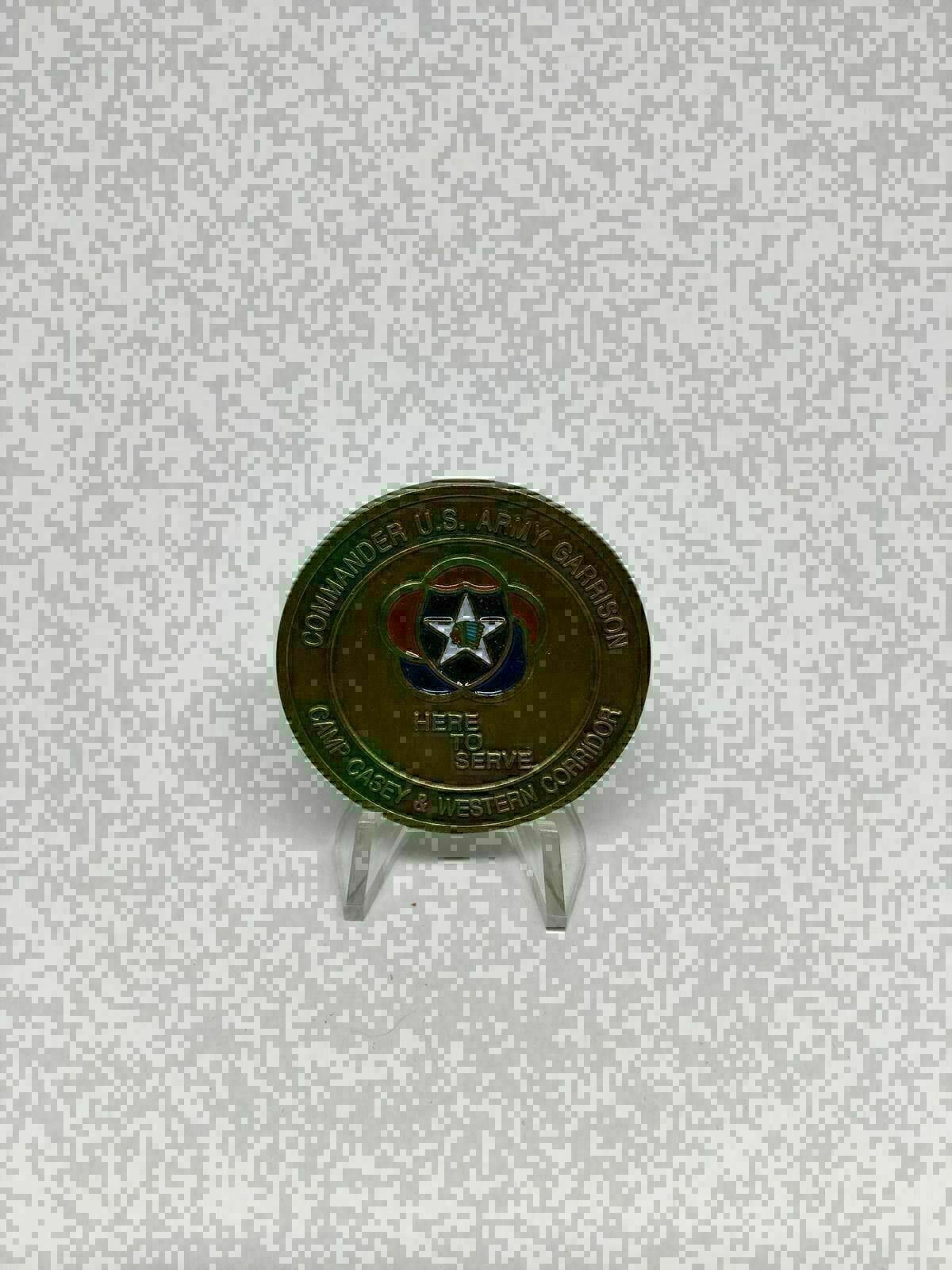 K3) United States US Army Commander Garrison South Korea Challenge Coin