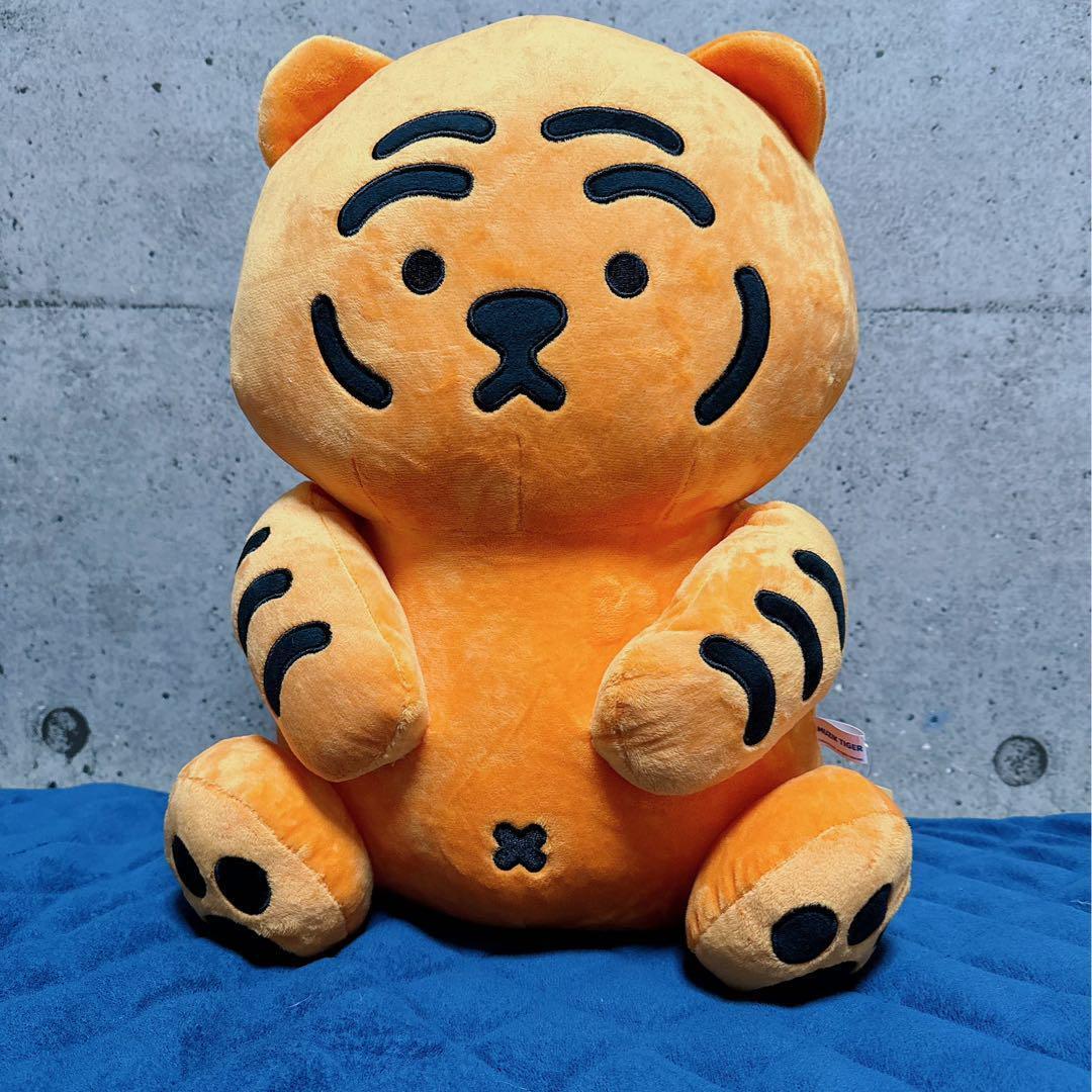 MUZIK TIGER Big Plush Red Tiger Doll  Taito Amusement Prize H15.7in