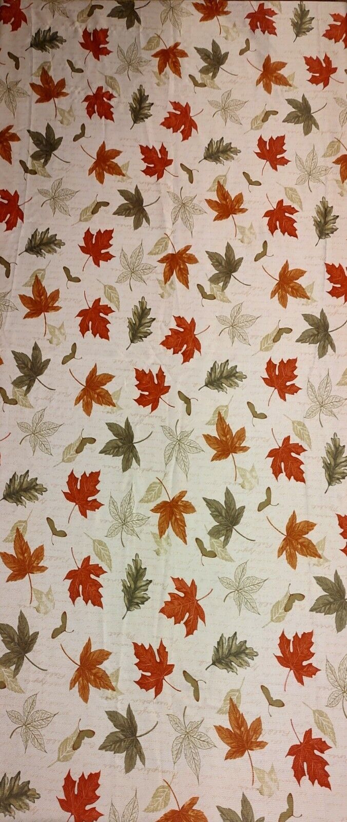 Vintage Fall Leaves Thanksgiving 101 x 59 in Large Family Gathering Tablecloth