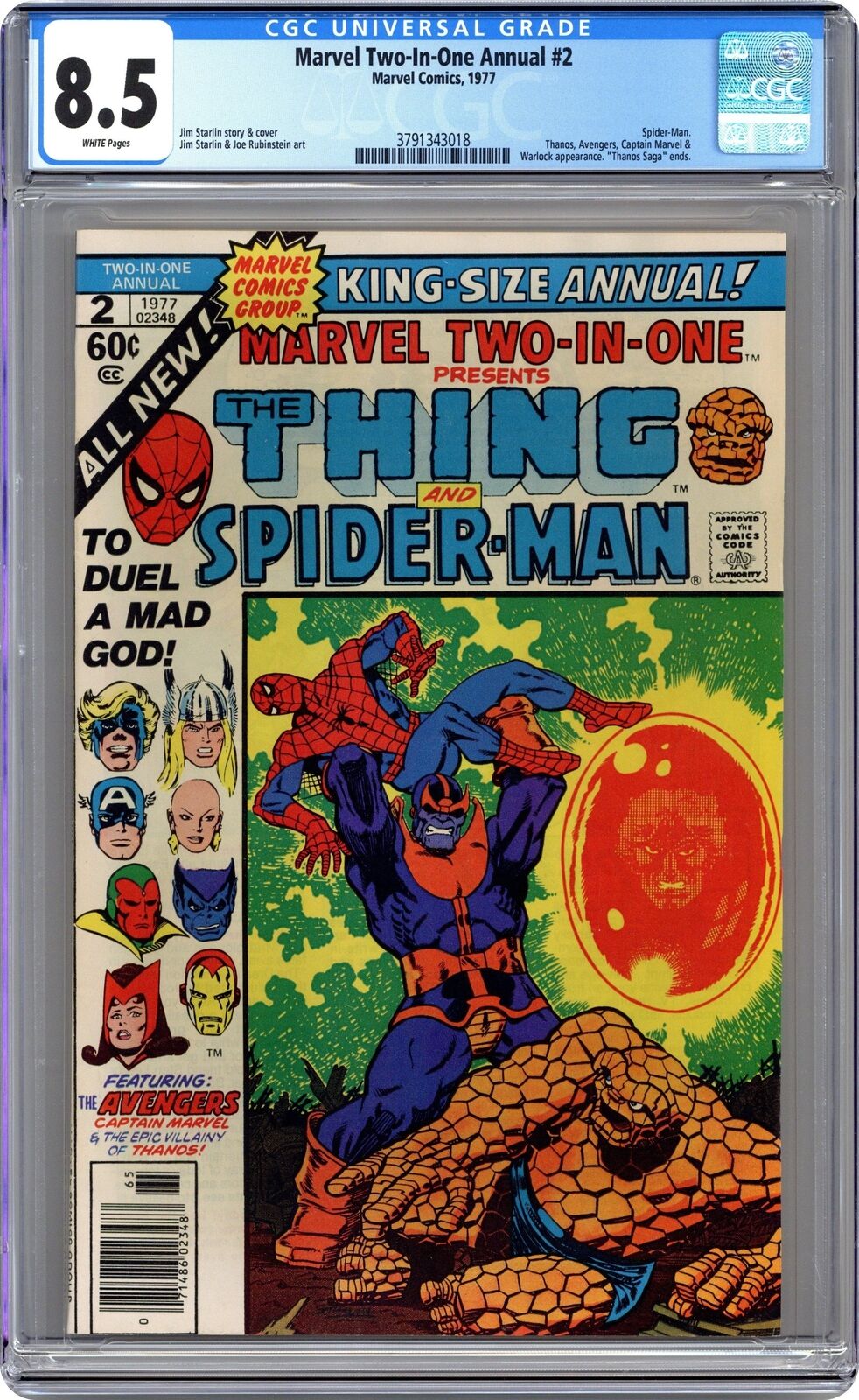 Marvel Two-in-One Annual #2 CGC 8.5 1977 3791343018